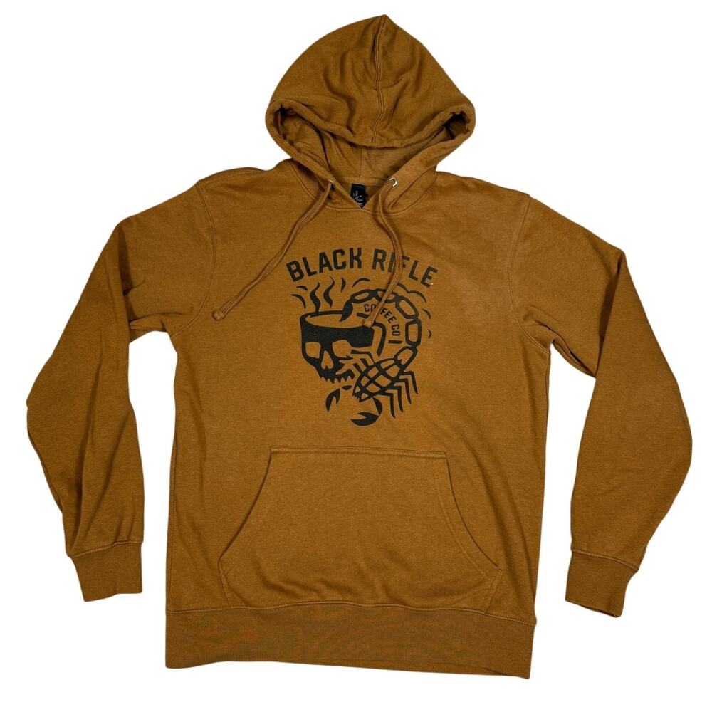 Black Rifle Coffee Adult Size S Pullover Hoodie Coffee Skull Scorpion